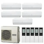 Мульти сплит система на 5 комнаты, Hitachi RAM-90NP5E / RAK-18RPE - 5 шт.