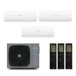 Мульти-сплит комплект на 3 комнаты, Casarte 3U70CM1/R3 / CAS25CX1/R3-W - 3 шт.