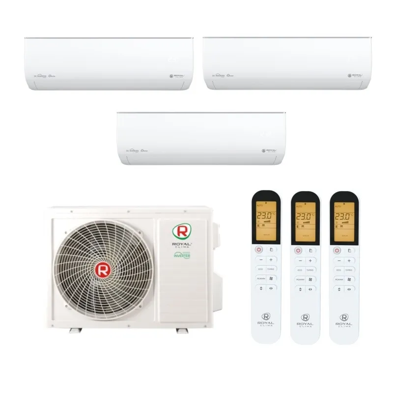 b7ggi8mug1abtzuz043u8bjgywf2rnmi Мульти сплит система на 3 комнаты, Royal Clima 3TFM-25HN/OUT / RCI-GLD09HN - 3 шт. — изображение 1