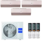 Мульти сплит-системы на 3 комнаты, Haier 3U70S2SR5FA / AS25S2SF2FA-G - 3шт.