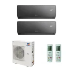 Мульти сплит система на 2 комнаты, Gree GWHD(18)NK6OO (LC)(LH) / GWH09AGCXB-K6DNA4F/ - 2шт.