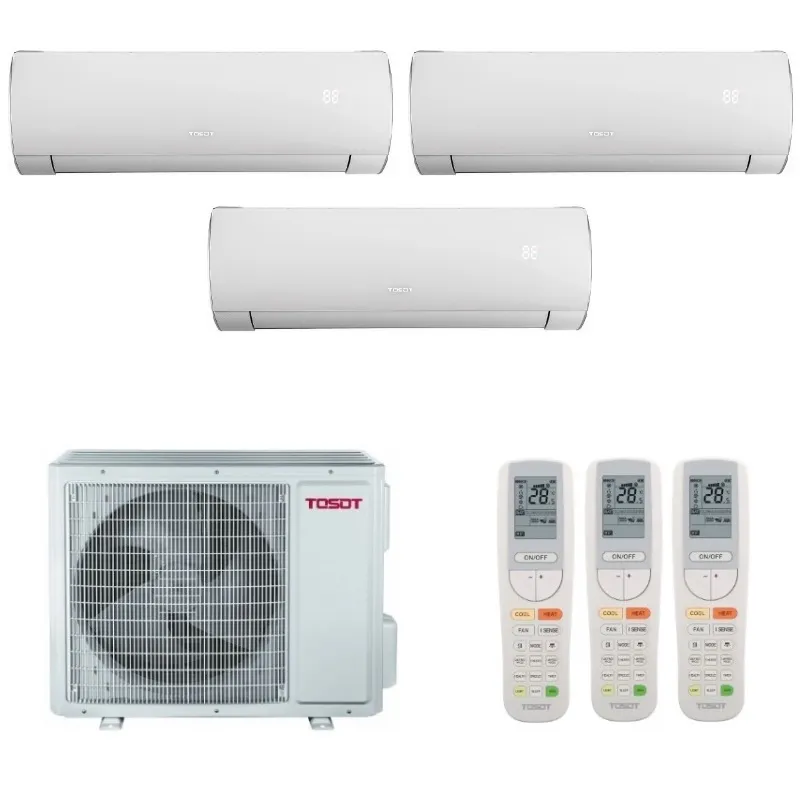 pcngzob91w7eo1eri7po6l9l9ptbct4p Мульти сплит-система на 3 комнаты, Tosot T24H-FMA/O / T07H-SLyRA/I - 3 шт — изображение 1