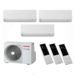 Мульти сплит система на 3 комнаты, Toshiba RAS-3M18G3AVG-E / RAS-B07G3KVSG-E - 3 шт.