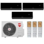 Мульти сплит система на 3 комнаты, Royal Thermo RTFMO/out-27HN8 / RTFMI/in-09HN8/black - 3 шт.