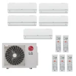 Мульти сплит система на 5 комнат, LG MU5R30.U40 / PM07SP.NSJR0 - 5шт